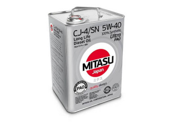 MITASU Ultra Diesel CJ-4/SN 5W-40 (PAO) ACEA E9, 6L